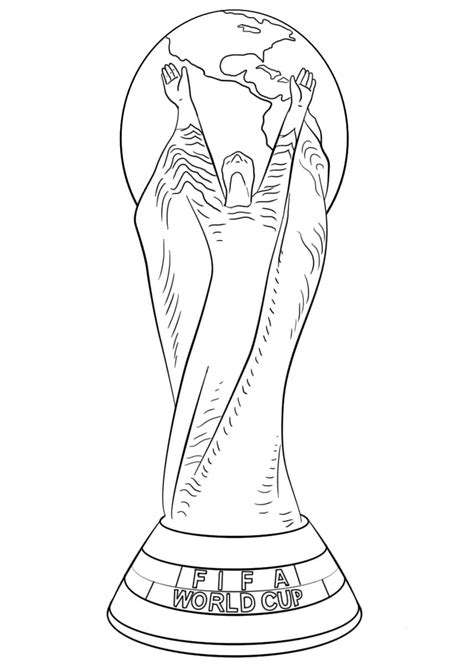 World Cup Trophy coloring page - Download, Print or Color Online for Free