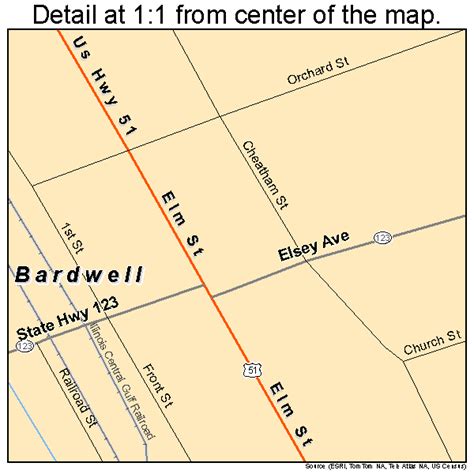 Bardwell Kentucky Street Map 2103664