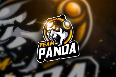 Panda Team - Mascot & Esport Logo by aqrstudio on Envato Elements