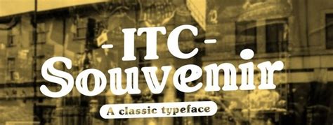 ITC Souvenir Font Free Download