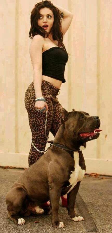 Girls and pitbulls gotta love it Guys And Girls, Funny Animal Pictures, Dog Pictures, Cãezinhos ...