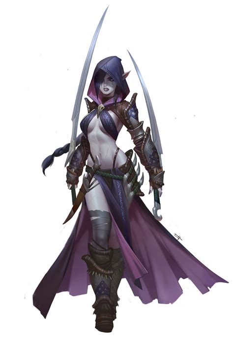 Dark elf assassin by Tooth Wu on ArtStation. Heroic Fantasy, Fantasy Warrior, Fantasy Women ...