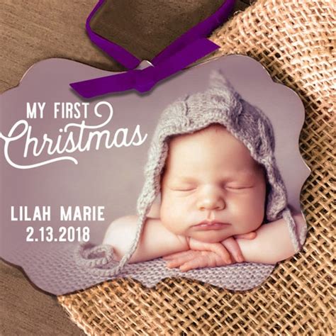 Baby's First Christmas Birth Statistics Ornament - Etsy