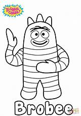 Yo Gabba Brobee coloring Page  Free Printable Coloring Pages sketch template