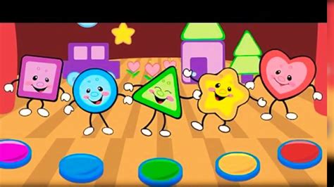 Shapes action song / learn shape names / shapes song / we are shapes in - YouTube