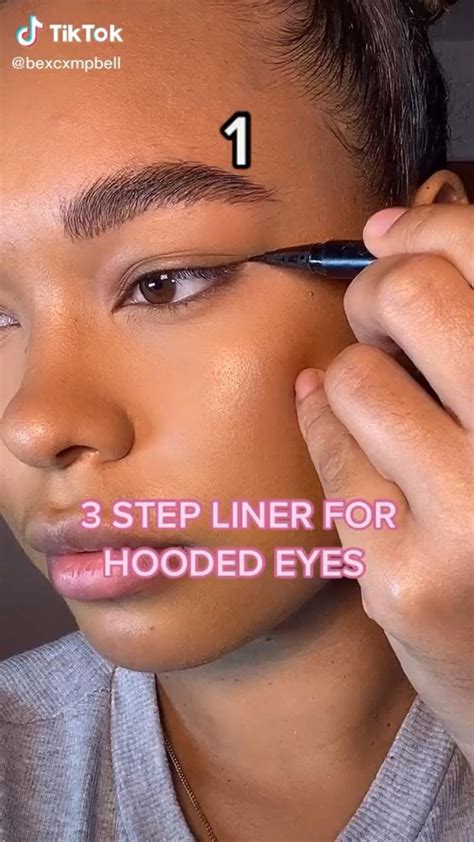 Eyeliner tutorial for hooded eyes | Eye makeup tutorial, No eyeliner ...