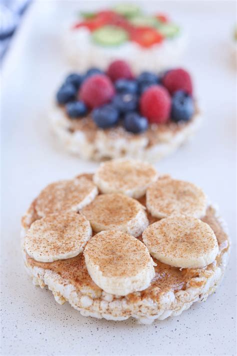 Healthy Rice Cake Snacks - 6 Easy Topping Ideas