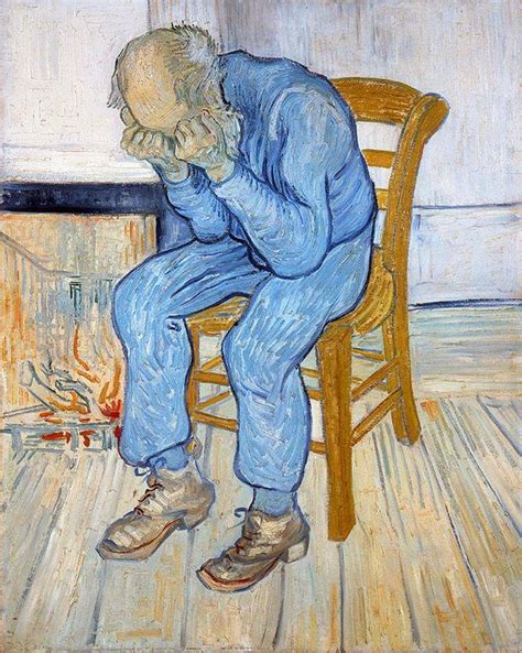 Vincent van Gogh / Sorrowing Old Man (At Eternity's Gate, 1890 | Van gogh paintings, Vincent van ...