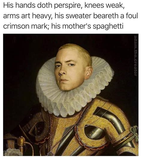 Slim Shakespeare | Eminem Lyrics Parodies | Know Your Meme