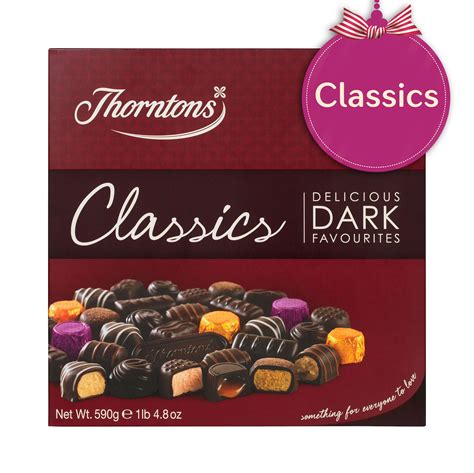 Thorntons Classics - Dark | Chocolate hampers, Thorntons chocolate ...