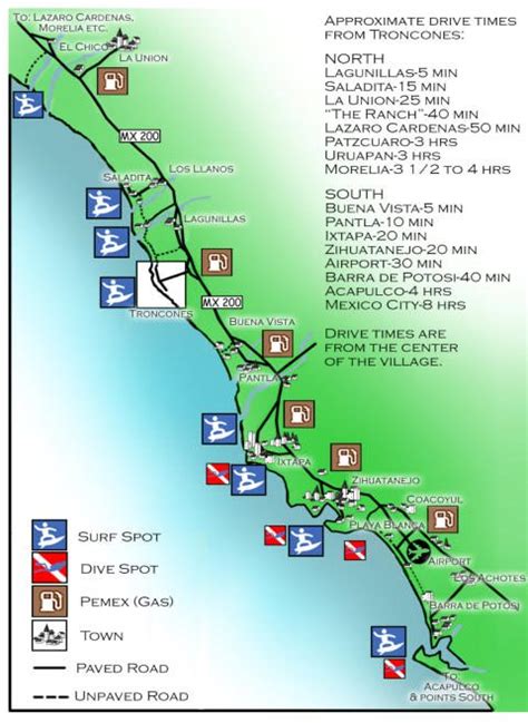 MAPS | Troncones Mexico Map | CASA EN LAS ROCAS