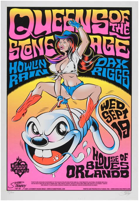 Greg Stainboy Reinel | Queens of the stone age, Music concert posters, Gig posters
