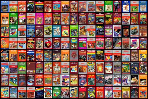 Atari 2600 game box covers : nostalgia