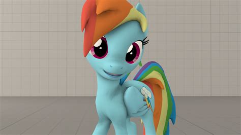 SFM - Rainbow Dash posing and smiling by GAMEKING122.deviantart.com on @DeviantArt | Rainbow ...