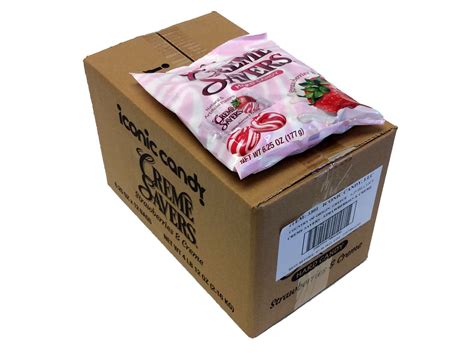 Creme Savers - Strawberries & Creme - 6.25 oz bag | OldTimeCandy.com