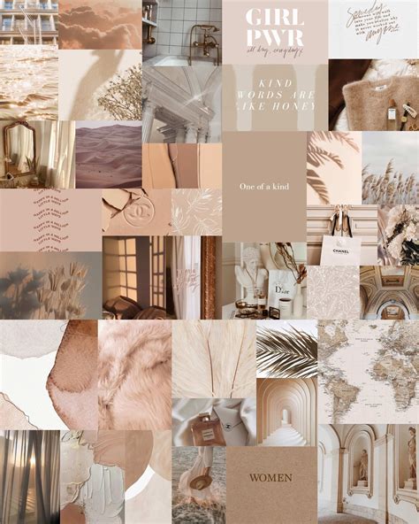 Beige Aesthetic Collage Wallpapers - Wallpaper Cave