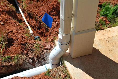 Underground Downspout Drainage System