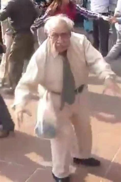 Old Woman Dancing Funny