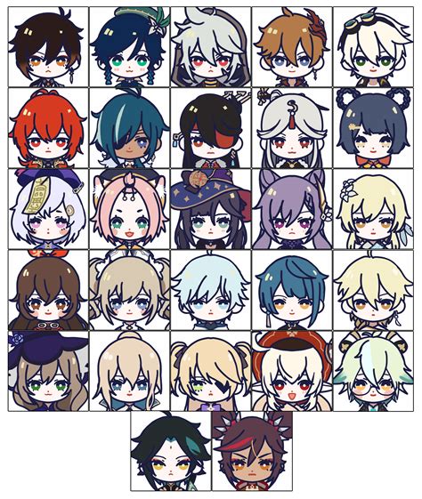 (F2U) All Current Playable Genshin Imact character Icons! (Icon Link in the Replies) : r/Genshin ...