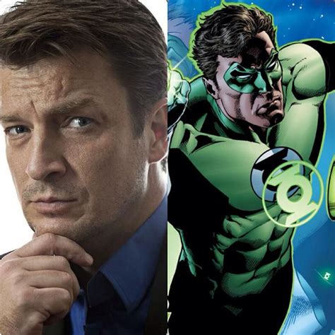 Nathan Fillion as Green Lantern/Hal Jordan | Green lantern hal jordan, Green lantern, Best actor