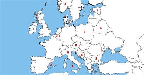 Europe: Six-and Seven-country Borders Quiz - By goc3