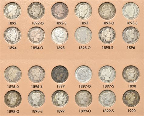 Scotsman Auction Co. - Lot #648 - Complete collection of Barber dimes in a Dansco 7121 album