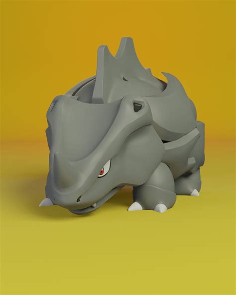 pokemon rhyhorn evolution 3D model 3D printable | CGTrader