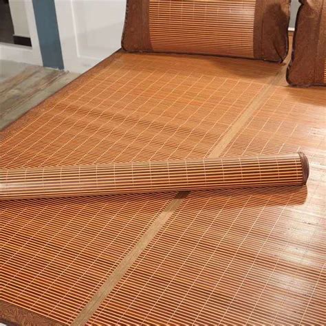 MOVING MALL Carbonized Bamboo Mat Cooling Mattress Pad Sleeping Mat ...