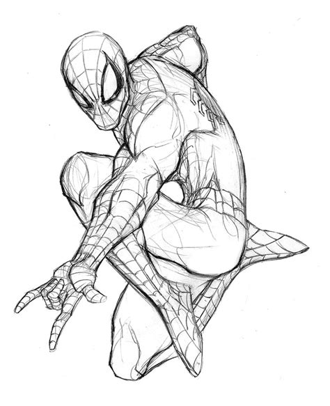 Black Spiderman Drawing at GetDrawings | Free download