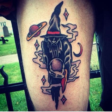 Wizard tattoo (com imagens) | Tatuagem tradicional, Tatuagem