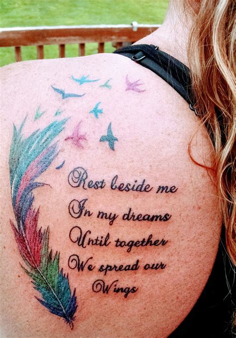 Memorial Tattoo Quotes - Rest Beside Me in My Dreams