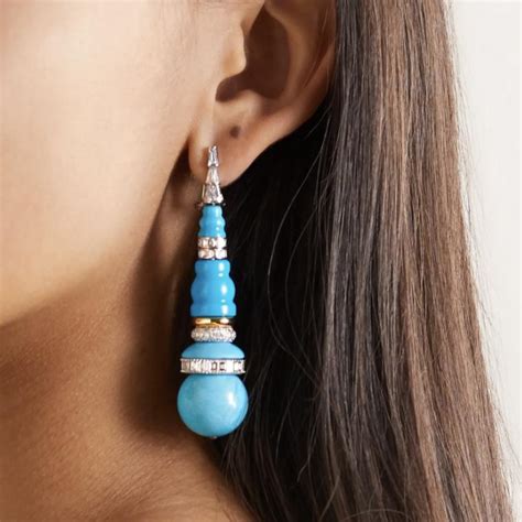 Turquoise earrings by Bina Goenka | Bina Goenka | The Jewellery Editor