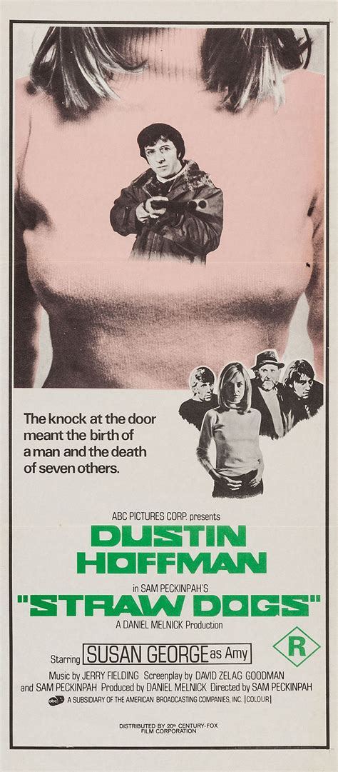 "Straw Dogs" (1971). Director: Sam Peckinpah. | Susan george, Dustin hoffman, Movie posters