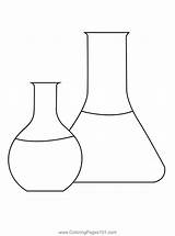 Science Lab Equipment Coloring Pages sketch template