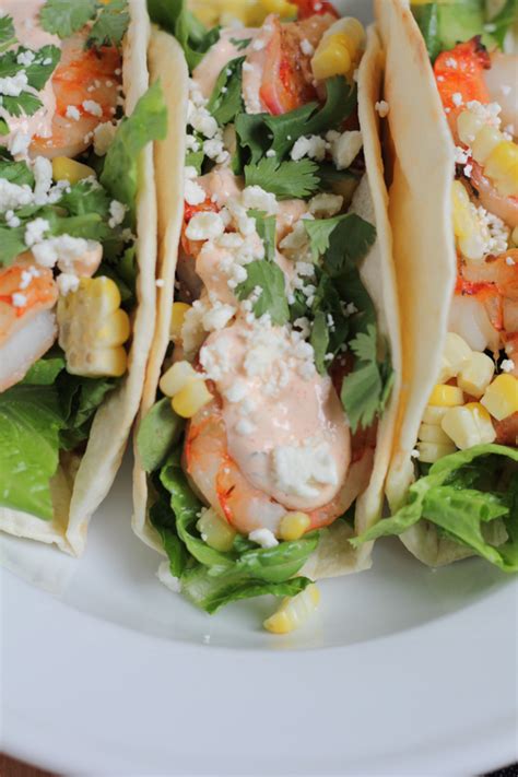 Grilled Shrimp Tacos with Mexican Crema