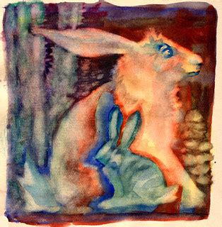 A Hare Weird-Daniel Smith Watercolor in a Beige Toned Hahn… | Flickr