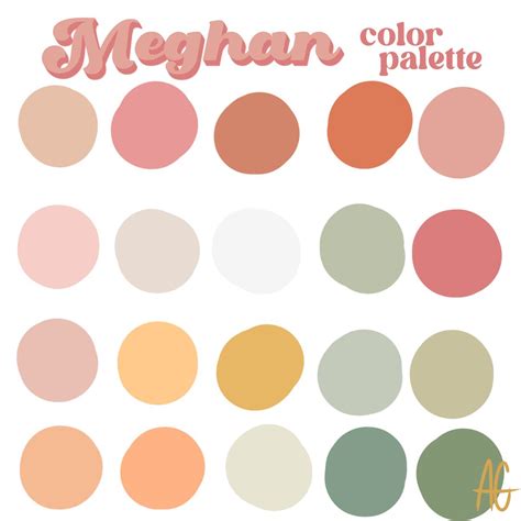 Serene Color Palette of Neutral Pink and Green