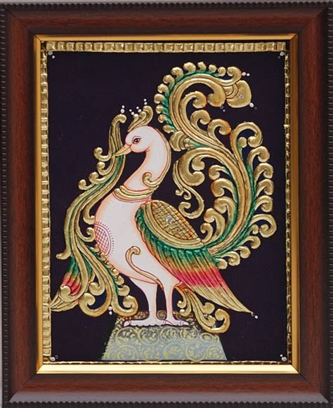 Tanjore Paintings - Peacock | Peacock Dance in 2019 | Tanjore painting, Indian art paintings ...