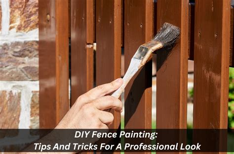 DIY Fence Painting: Tips And Tricks For A Professional Look - Blog