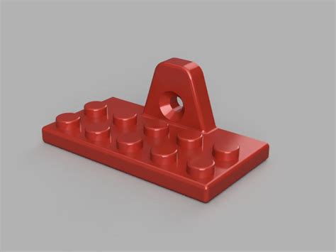 Collection of LEGO display shelf for Skadis by ORM | Download free STL model | Printables.com