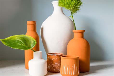 DIY Modern TerraCotta Vases from Upcycled Jars - Casa Watkins Living ...