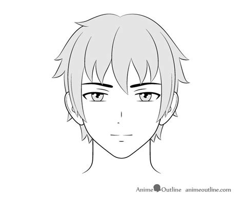 How to Draw Male Anime Characters Step by Step - AnimeOutline | Guy drawing, Anime characters ...