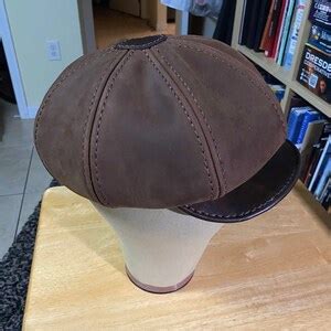 Leather Newsboy Hat - Etsy