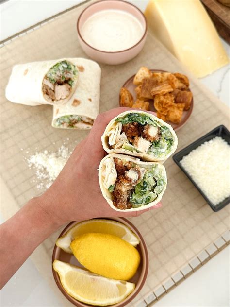 CHICKEN CAESAR WRAPS - LOVED + PLATED