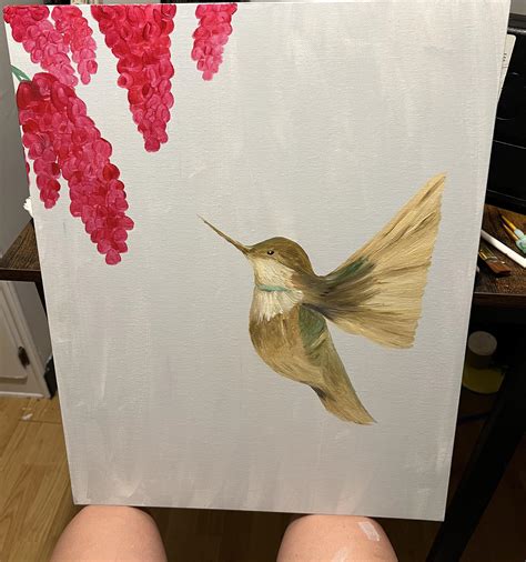 Hummingbird oil painting : r/oilpainting