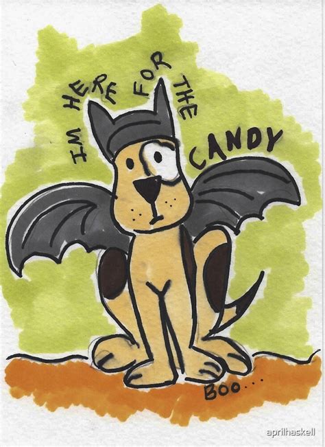 "Bat Dog" by aprilhaskell | Redbubble