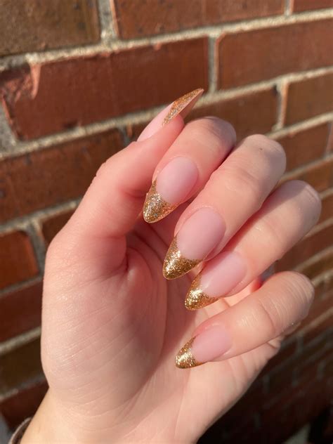 Gold French Tip Coffin Nails | ubicaciondepersonas.cdmx.gob.mx