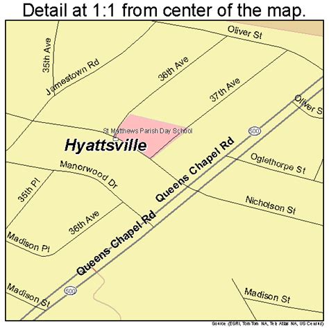 Hyattsville Maryland Street Map 2441250