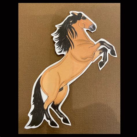 Horse Stickers Mustang wild horse stickers for journals | Etsy