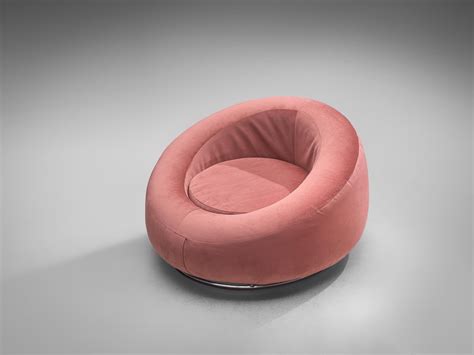 Circular Club Chair in Pink Velvet For Sale at 1stDibs | club pink velvet, chicago bean pink ...